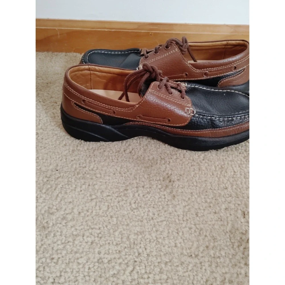 Dr. Comfort Patrick 8520 Men 9 Leather Comfort Diabetic Therapeutic Boat Shoes